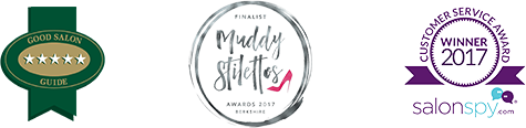 The Good Salon Guide LOGO, Muddy Stilettos Logo, SalonSpy.com Logo